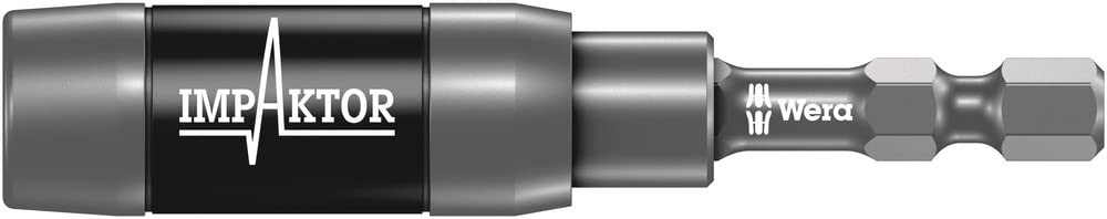 Wera Hex Drive Impaktor Bit Holder with Ringmagnet, Carded, 1/4"