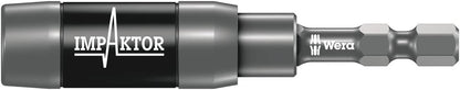 Wera Hex Drive Impaktor Bit Holder with Ringmagnet, Carded, 1/4"