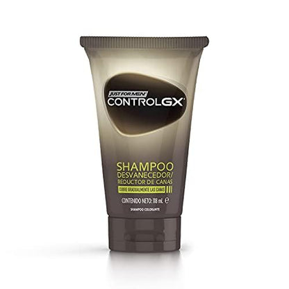 Just for Men Control Gx Shampoo Desvanecedor Progresivo De Canas, Paquete de 3, 118ml