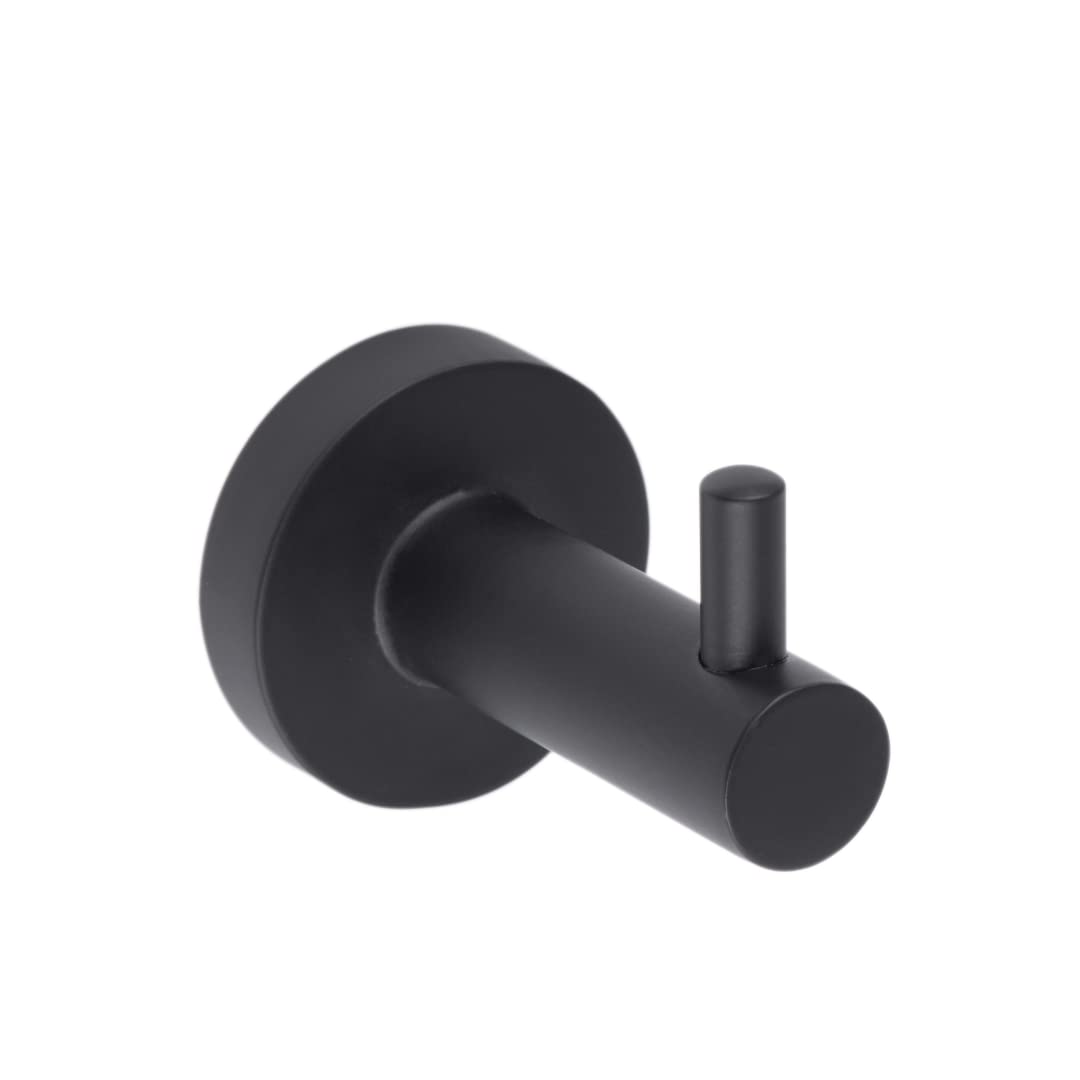 DICA 3200.2 Juego Completo de Accesorios de 6 Piezas para baño, Acabado Negro Mate
