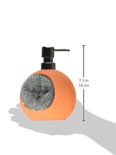 Wenko 3621113100 Dispensador de Jabon Liquido Modelo Carnival, Naranja