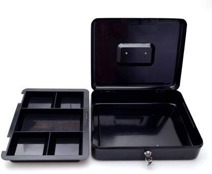 SentrySafe CB-12 - Caja de Dinero con charola y Cerradura para Llaves, Color Negro