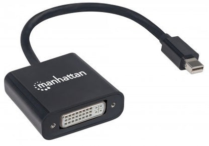 Manhattan AC-6400 Adaptador Displayport Mini M A Dvi-I H Pasivo Bl, Color Pack of/Paquete de 1
