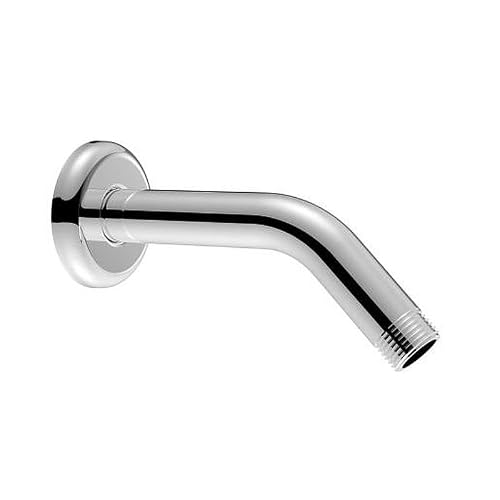 URREA 2317 Brazo para Regadera con Chapetón, Acero Inoxidable y Acabado romo