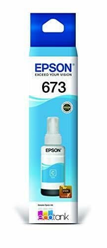 Epson C13T673220 Cartucho de Tinta color Cyan para L800, L1800, T673220, Talla unica, Cian