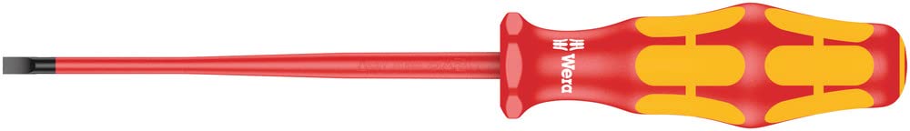 Wera 05006440001 Destornillador para tornillos ranurados "160iS VDE" aislado 0,6 x 3,5 x 100 mm, plateado
