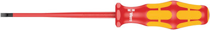 Wera 05006440001 Destornillador para tornillos ranurados "160iS VDE" aislado 0,6 x 3,5 x 100 mm, plateado