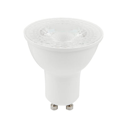 Tecnolite - Focos Ahorradores LED, Pack 8 Piezas, Material de Plástico, Base: GU10 Tipo de Luz Suave Cálida con 5.5 Watts y 3,000 Kelvins, Terminado Blanco, Iluminación Interior