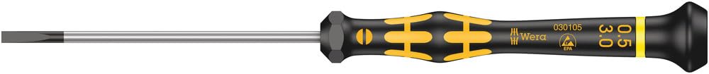 1578 A ESD 0,50 x 3,0 x 80 mm para tornillos ranurados