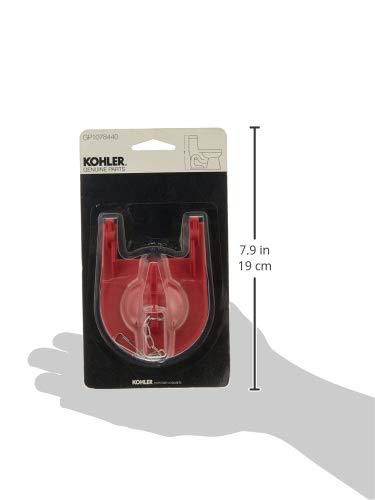 Kohler PART GP1078440 - Aleta de tiburón para varios inodoros de una sola pieza, rojo, 5 cm