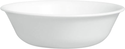 Corelle Vitrelle Juego de 4 Cuencos de 18 oz | Blanco, resistente a chips y grietas, vidrio, alta durabilidad