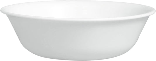 Corelle Vitrelle Juego de 4 Cuencos de 18 oz | Blanco, resistente a chips y grietas, vidrio, alta durabilidad