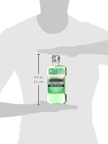 LISTERINE Enjuague Bucal Anticaries Zero Alcohol 500 ml (Paquete de 2)
