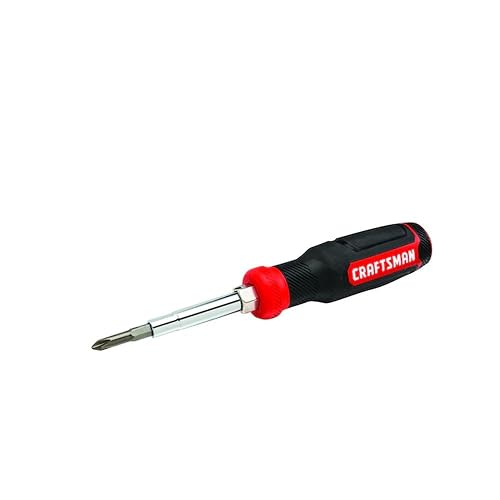 CRAFTSMAN Destornillador, multipuntas de 6 vías, almacena brocas adicionales en el mango (CMHT68000)
