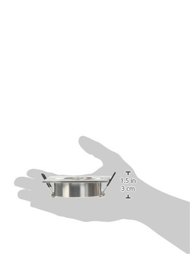 Estevez 19125-1 Empotrados Cuadrado Square Downlight Orientable 3-Pg Gu5.3/Gu10 Mr16 (Doble Porta-Lámpara), Color Aluminio