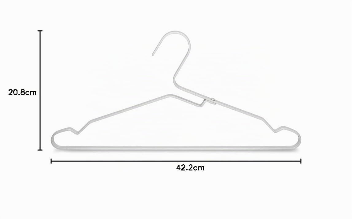 Brabantia 118661 Juego Ganchos, Aluminio Blanco 40X20 cm, 4 Piezas