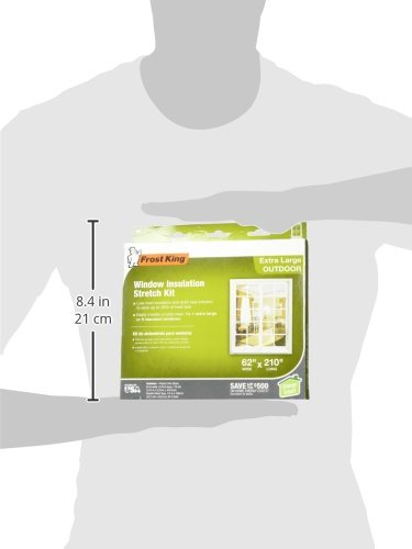 Frost King V96H Kit para ventana elástica, 62-Inch by 210-Inch, Transparente