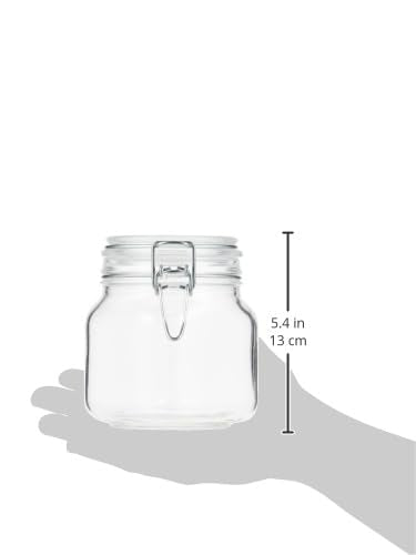 Primizie | Contenedor hermético de 750 ml con cierre hermético y cristalería italiana de alta calidad para alimentos secos y dulces