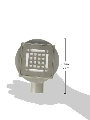 Urrea CL10INOX Coladera Compacta Rejilla Inox 10 cm Salida Lateral