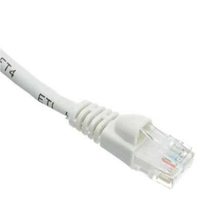 C&E CNE482700 2 Pack, CAT5E White Ethernet Patch Cable, Snagless/Molded Boot, 35 Feet