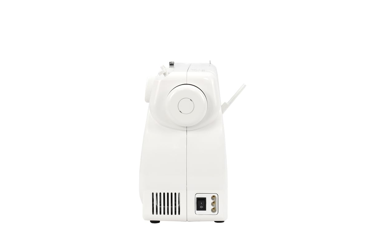 Janome 1000A Máquina de Coser Mecánica Portátil, 6 Puntadas, Ojal en 4 Pasos y Brazo Libre – Ideal para Principiantes y Mezclilla