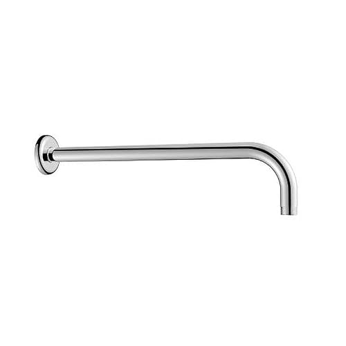 URREA 2319 Brazo de regadera a muro con chapetón, acero inoxidable con acabado cromo, garantía de por vida en defectos de fabricación y 10 años en acabado
