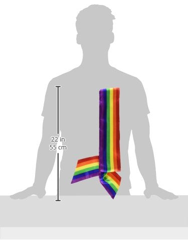 Beistle 60538 Rainbow Satin Sash, 33 by 4 inch