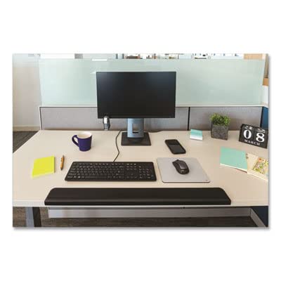 3M Reposamuñecas de gel para escritorios de pie, se adapta a diferentes posiciones de trabajo, color negro (WR200B)