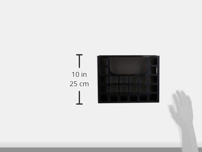 Pendaflex Decoflex Desktop File, 9 1/2" H x 12 1/4" W x 6" D, Black (23013)