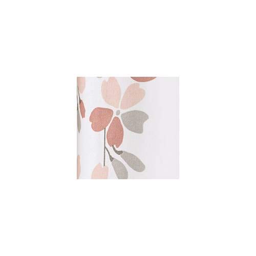 Lush Decor - Cortina de Ducha de Flores lloradas, Color Rubor y Gris