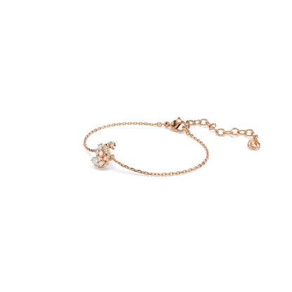 Pulsera Swarovski Swan, Mixtos, Swan, Blanco, Oro rosa-tSwarovski Chapado en uno