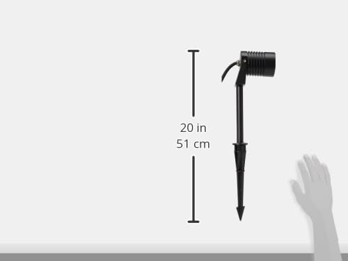 Tecnolite Lámpara con Estaca LED Jardín 9 W, Luz Suave Cálida, IP65, IK06, No atenuable, LED integrado