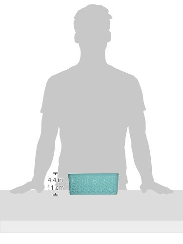 Whitmor Form - Bolso pequeño de Resina Turquesa