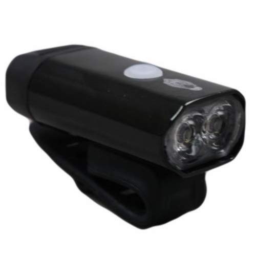 Benotto Luz Delantera USB | 300 Lúmenes (3.7V) | 8 Funciones de Iluminación | Recargable | Ideal para Ciclismo Urbano | Color Negro JY-70664