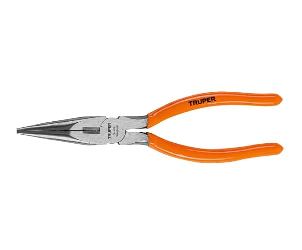 Truper T203-8, Pinza punta y corte 8", mango de vinil
