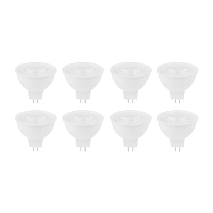 Tecnolite - Pack 8 Focos LED MR16 para Iluminación Interior, 5.5 Watts y 350 Lumens, Luz de Día No Atenuable, Ahorrador de Energía Eléctrica
