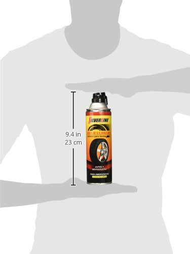 Silverline DC-EQ-INF Infla Llantas Express, 475 ml