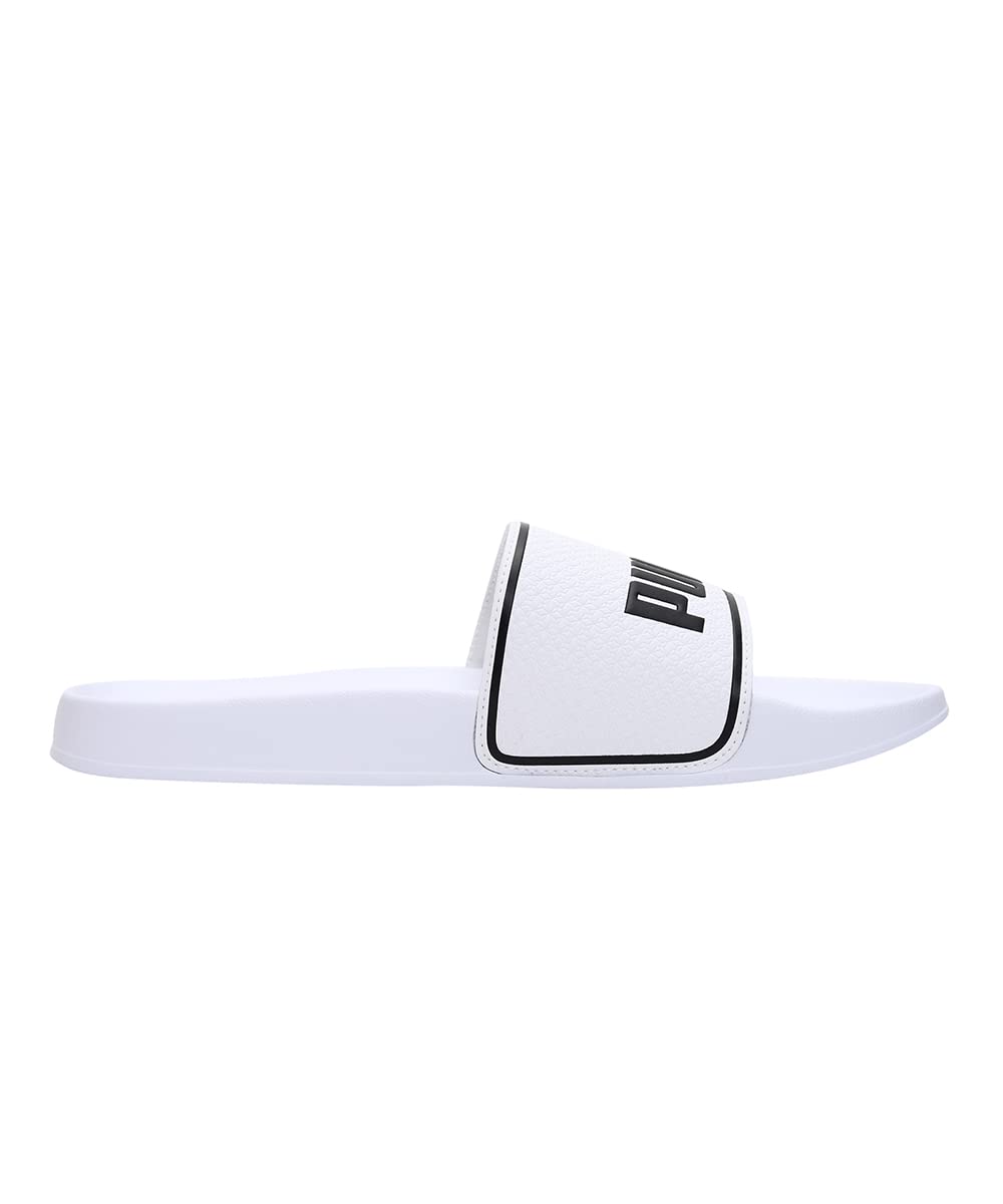 Puma, Sandalias Leadcat 2.0, Unisex, Blanco y Negro, Talla 22
