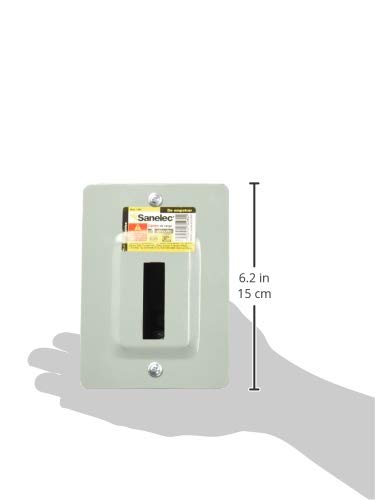 SANELEC, Centro de Carga de Empotrar, 1 Circuito, Cuerpo de Acero, Altamente Resistente, Modelo 1480