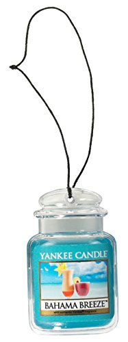 Yankee Candle - Ambientadores colgantes para automóvil, paquete de 3 unidades, neutraliza olores hasta 30 días, incluye: 1 Bahama Breeze 1 coco negro y 1 cielo turquesa