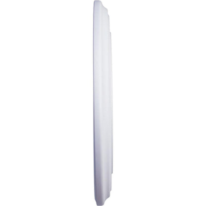 Ekena Millwork CM12CL Medallón de techo clásico, 12 3/8 pulgadas de diámetro x 4 pulgadas de diámetro x 1 1/8 pulgadas de largo, imprimado de fábrica