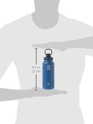 TAKEYA - Botella de agua aislante de acero inoxidable Originals, 32 oz, azul marino
