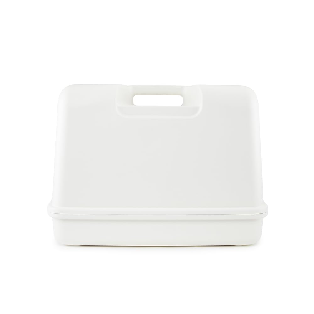 SINGER Funda de transporte rígida universal, color blanco, resistente a los impactos, se adapta a la mayoría de máquinas de coser portátiles de brazo libre, costura fácil