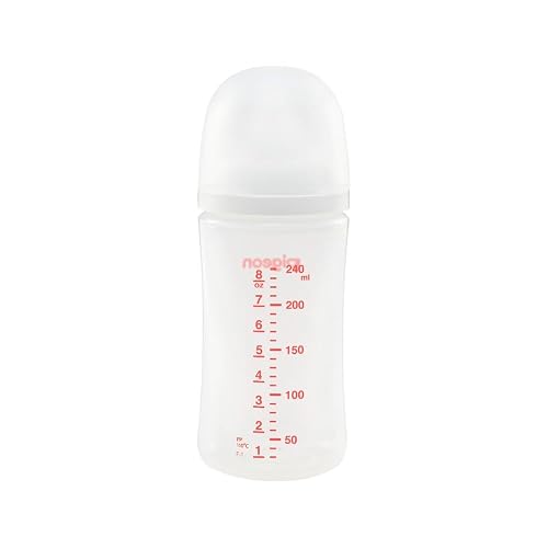 PIGEON SofTouch | Biberón Para Bebés De 3 Meses En Adelante | Simula Lactancia Materna | Tecnología Japonesa | Reduce Cólicos | 240 ml | Color Blanco.