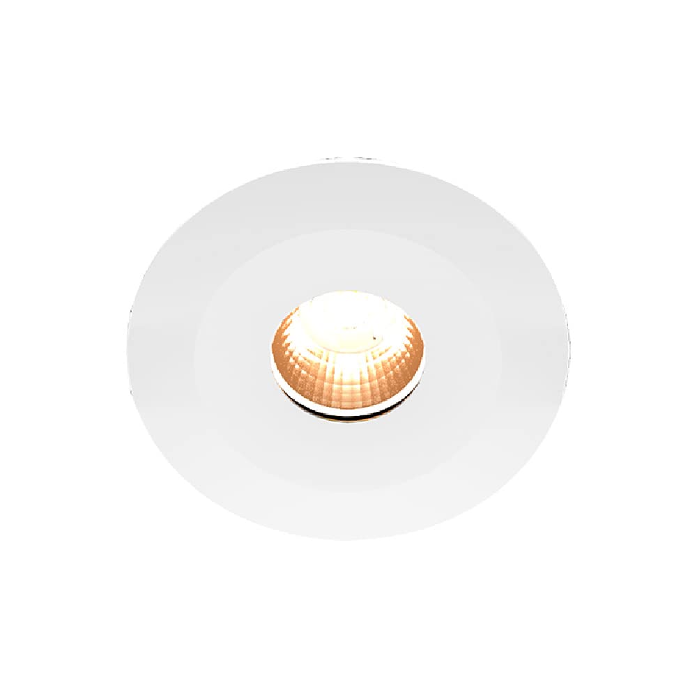 Tecnolite Lámpara Downlight LED Empotrable 9 W, Luz Suave Cálida, A Prueba de Vapor, LED integrado