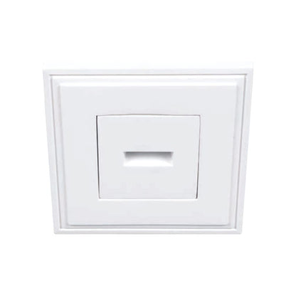 Tecnolite Lámpara Downlight LED Empotrable de Yeso, Sin Marco, 1 W, Luz Suave Cálida, LED integrado