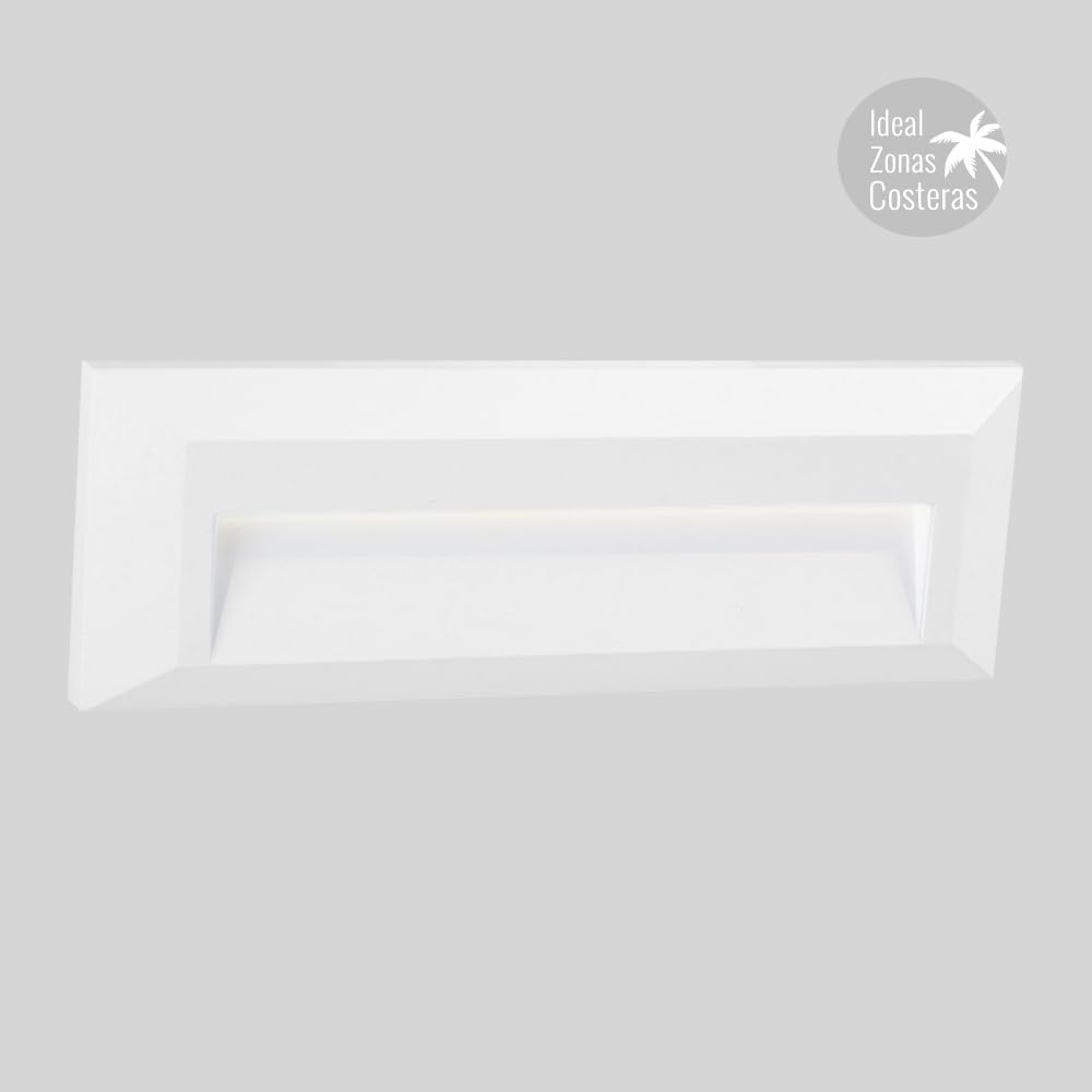 Tecnolite - Lámpara de exterior LED para sobreponer, 1.5 W, Luz blanca neutra, ideal zona costera