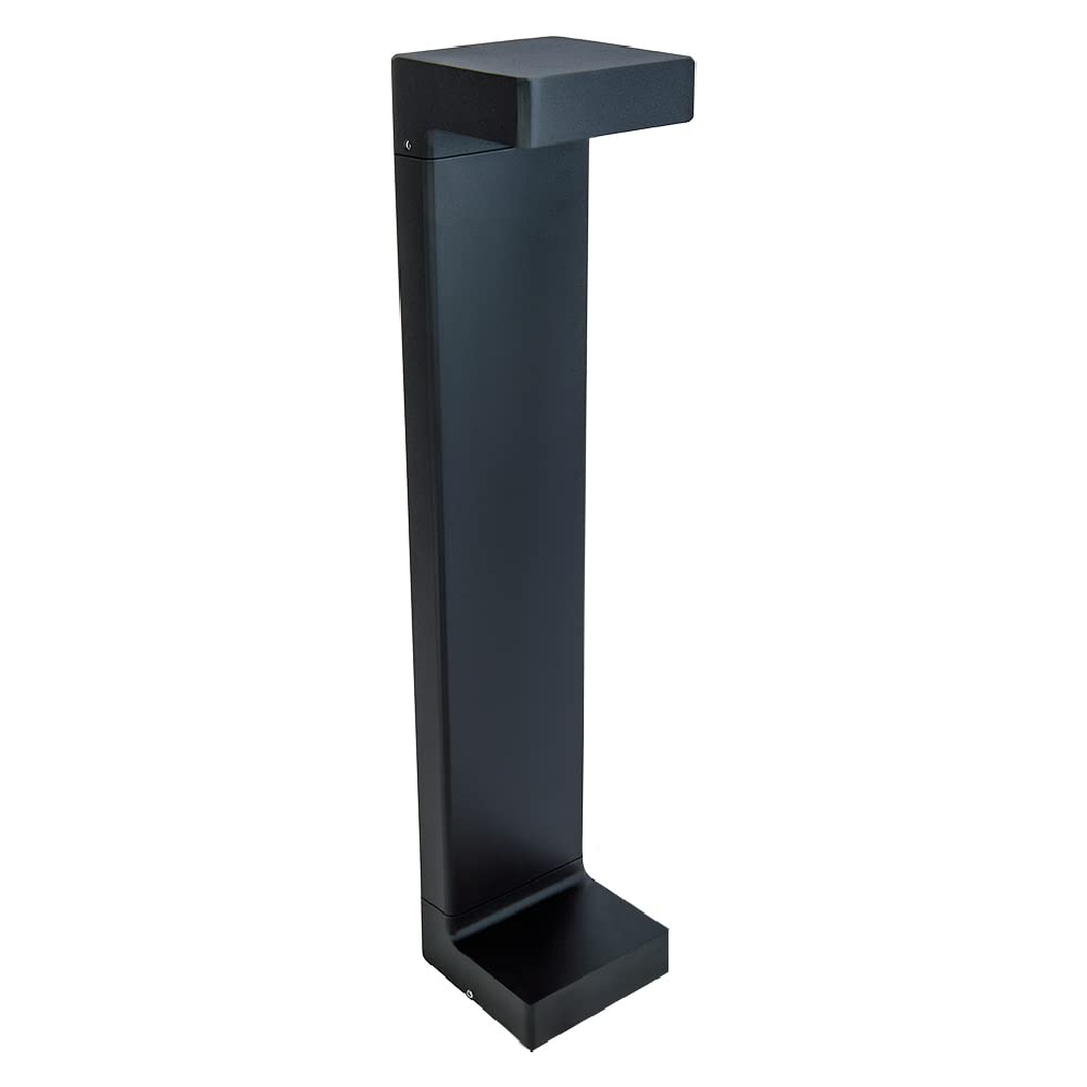 Tecnolite - Mini Poste LED Exterior 9 W, Luz Cálida Brillante, IP65, IK08, No atenuable
