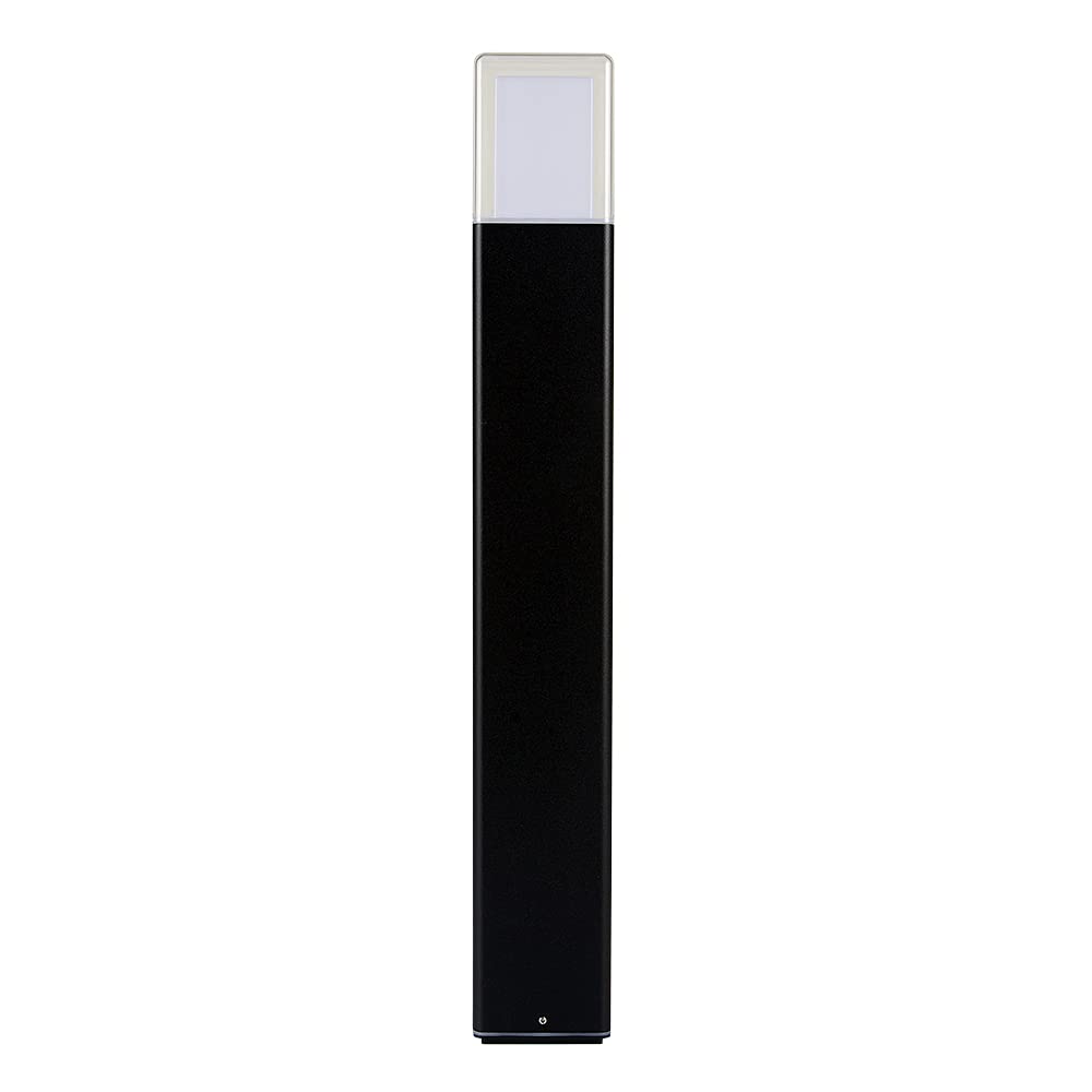 Tecnolite Lampara Jardín Exterior, 13 W, Luz Cálida Suave, Luces Solares, Color Negro, IP 65