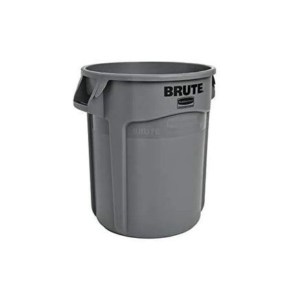 Rubbermaid Commercial Products - Cubo de basura/basura/basurero resistente FG261000GRAY BRUTE, paquete de 6